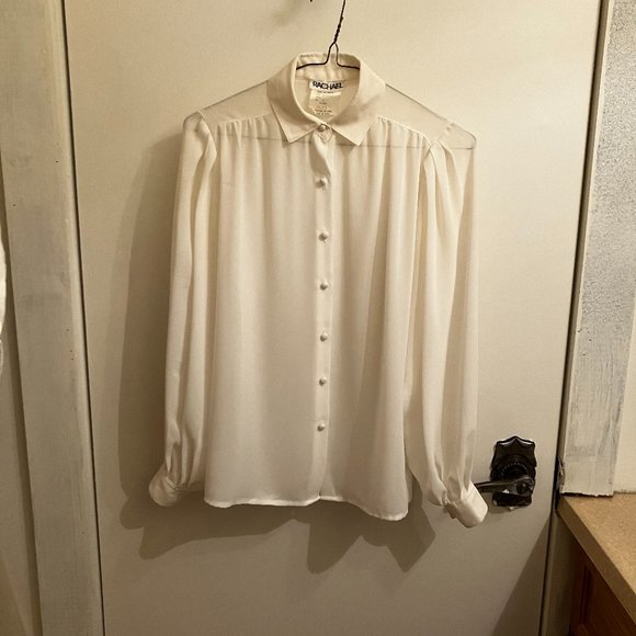 RACHAEL size 6 cream blouse - Picture 1 of 4